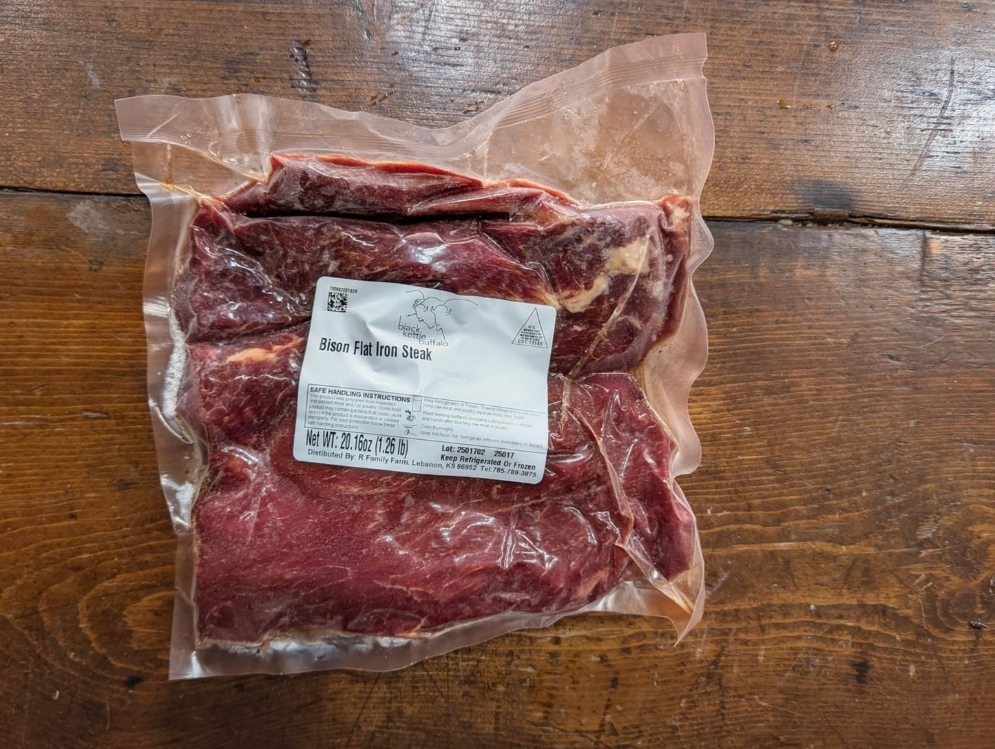 Bison Flat Iron Steak