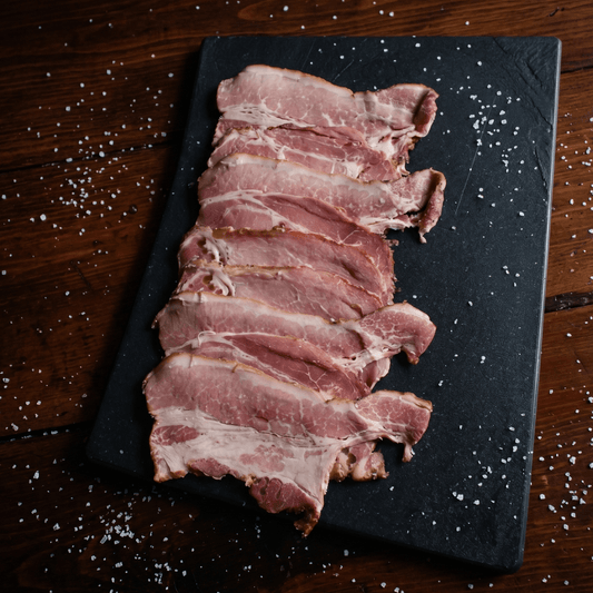 Berkshire Pork English Style Back Bacon - Hickory Smoked