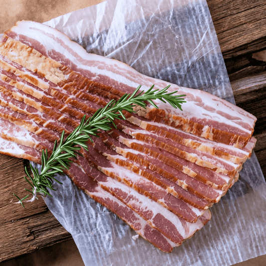 Duroc Hickory Smoked Bacon – Plain, Peppered & Ends